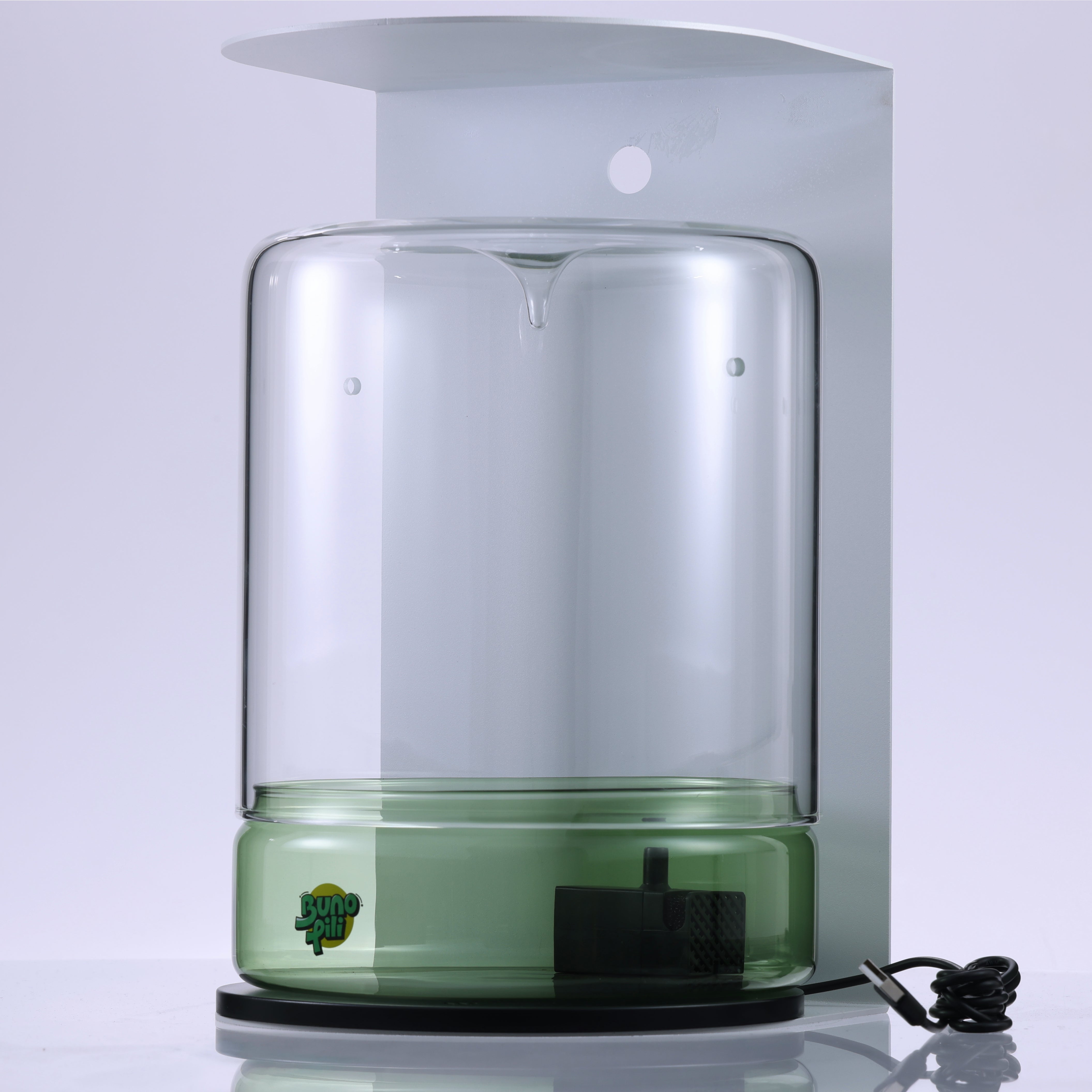 Bunopili Forest Capsule A minimal terrarium jar with smart lighting system – Magnetic Light Terrarium Kit